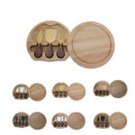 Round Wooden Cheese Board - Image 2