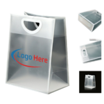 Frosted Clear Waterproof Plastic Tote Bag
