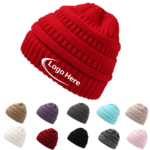 Winter Ponytail Knit Beanie