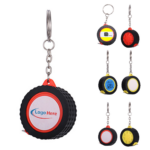 Tire-shaped Tape Measure Keychain