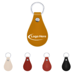 Teardrop PU Leather Keychain