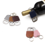 Leather Steel Bottle Opener Keychain - Image 6