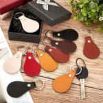Teardrop PU Leather Keychain - Image 3