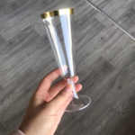 5oz Disposable Clear Plastic Champagne Tumbler - Image 3