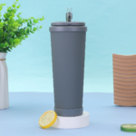 28oz Stainless Steel Insulated Tumbler with Straw - Image 4