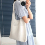 Mesh Shoulder Tote Bag - Image 7