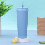 28oz Stainless Steel Insulated Tumbler with Straw - Image 3