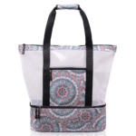 Mesh Beach Bag with Insulated Cooler - Image 5