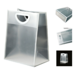 Frosted Clear Waterproof Plastic Tote Bag - Image 2