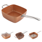 Non-Stick Copper Square Pot - Image 2