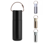 12oz Multifunctional Insulated Bottle with Leather Handle - Image 2