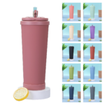 28oz Stainless Steel Insulated Tumbler with Straw - Image 2