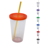21oz Double Wall Plastic Tumbler - Image 2