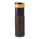 20oz Glass Water Bottle with Bamboo Lid - Image 8