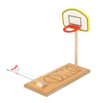 Mini Wooden Table Basketball Stress Relief Toy - Image 8