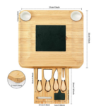 Bamboo Cheese Board Set - Image 8