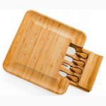 Bamboo and Slate Cheese Board Set - Image 6