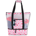 Mesh Beach Bag with Insulated Cooler - Image 14