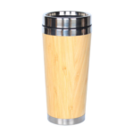 16oz Stainless Steel Bamboo Travel Tumbler - Image 6