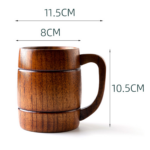 13oz Barrel Shaped Beer Mug - Image 5