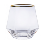 10oz Hexagonal Diamond Wine Glass - Image 6