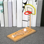 Mini Wooden Table Basketball Stress Relief Toy - Image 7