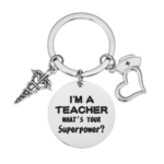 Stainless Steel Nurse Hat Keychain - Image 8