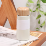 5oz Mini Stainless Steel Bottle with Woodgrain Lid - Image 7