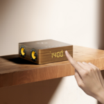Wooden Clock Dual Speaker with Wireless Charging - Image 4