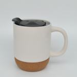 14oz Cork Bottom Ceramic Mug - Image 4