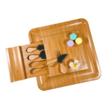 Bamboo and Slate Cheese Board Set - Image 4