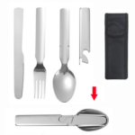 4-In-1 Stainless Steel Camping Set - Image 4
