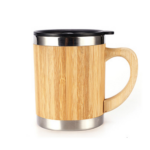 16oz Stainless Steel Bamboo Travel Tumbler - Image 4