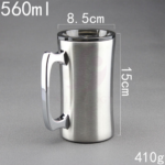 14oz Stainless Steel Beer Mug - Image 3