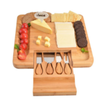 Bamboo and Slate Cheese Board Set - Image 3