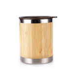 16oz Stainless Steel Bamboo Travel Tumbler - Image 3