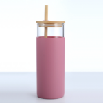 17oz Bamboo Cap Glass Drink Bottle - Image 5
