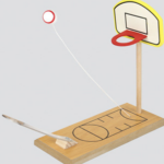 Mini Wooden Table Basketball Stress Relief Toy - Image 4