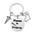Stainless Steel Nurse Hat Keychain - Image 4