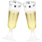 5oz Disposable Clear Plastic Champagne Tumbler - Image 5