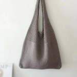 Mesh Shoulder Tote Bag - Image 11
