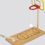 Mini Wooden Table Basketball Stress Relief Toy - Image 3