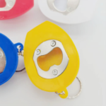 LED Lighted Bottle Opener Helmet Keychain - Image 5