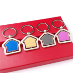 Zinc Alloy House-shaped Keychain - Image 3