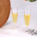 5oz Disposable Clear Plastic Champagne Tumbler - Image 4