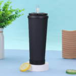 28oz Stainless Steel Insulated Tumbler with Straw - Image 7