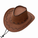 Western Ethnic Style Suede Cowboy Hat - Image 3